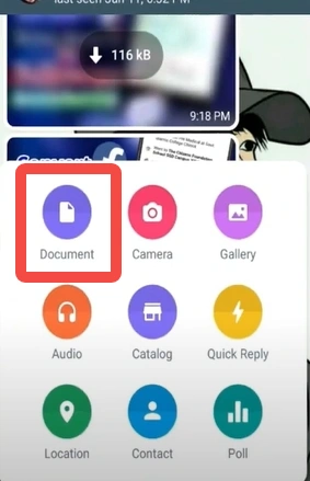 Send larger files on GBWhatsApp as documents